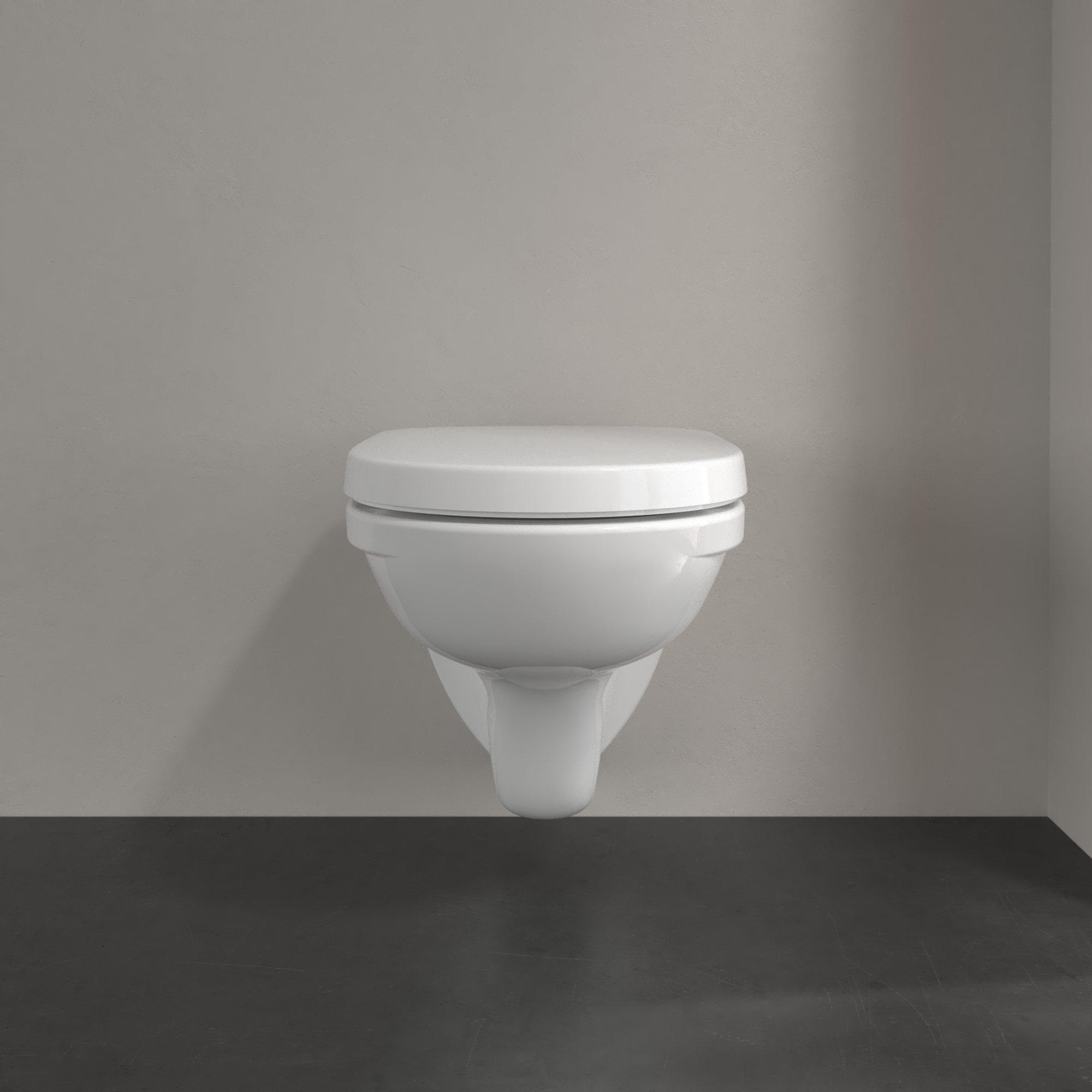 Villeroy & Boch O.novo compact toilet CeramicPlus wit glans