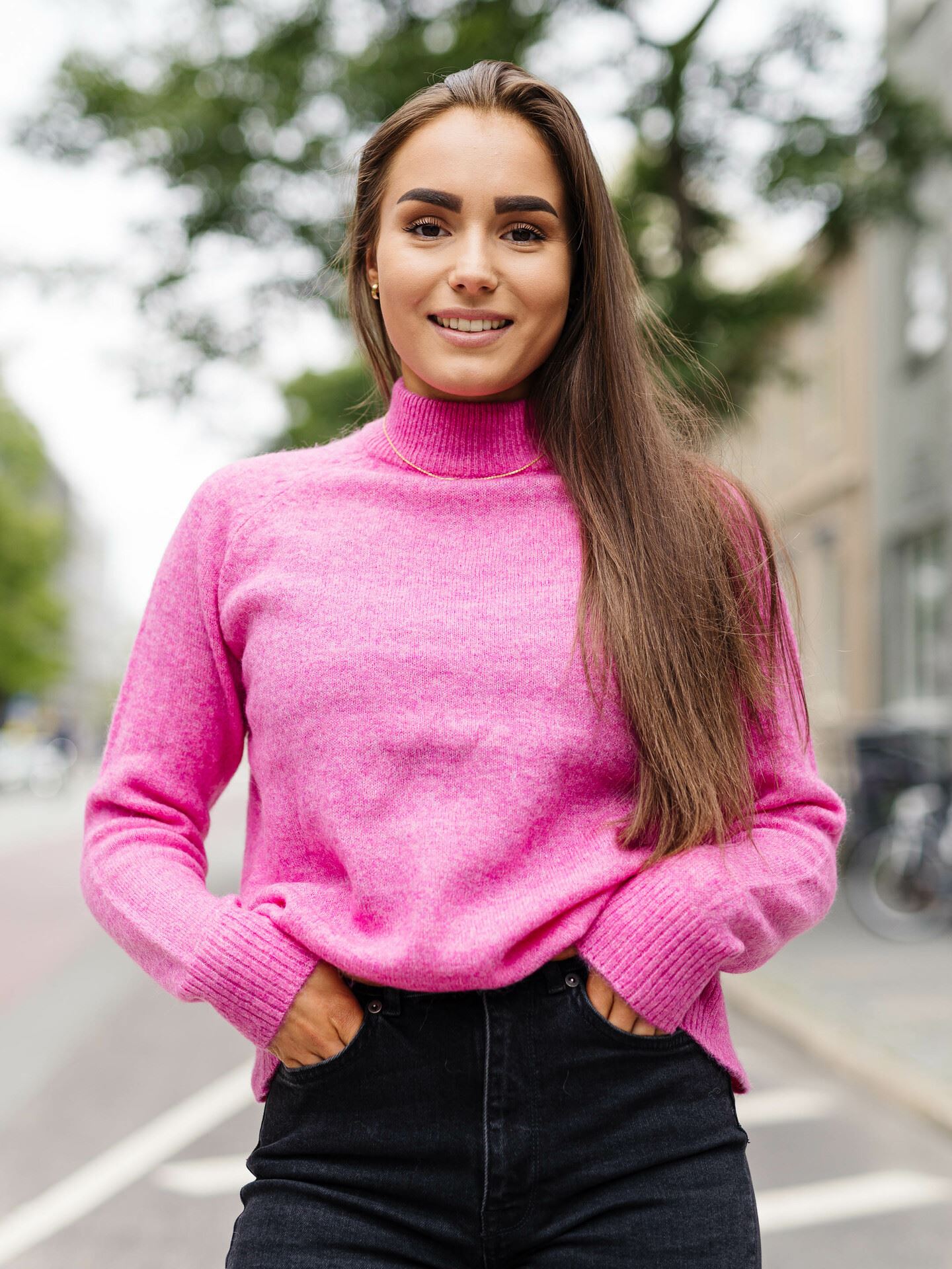 Lulu Long Sleeve Knit High Neck