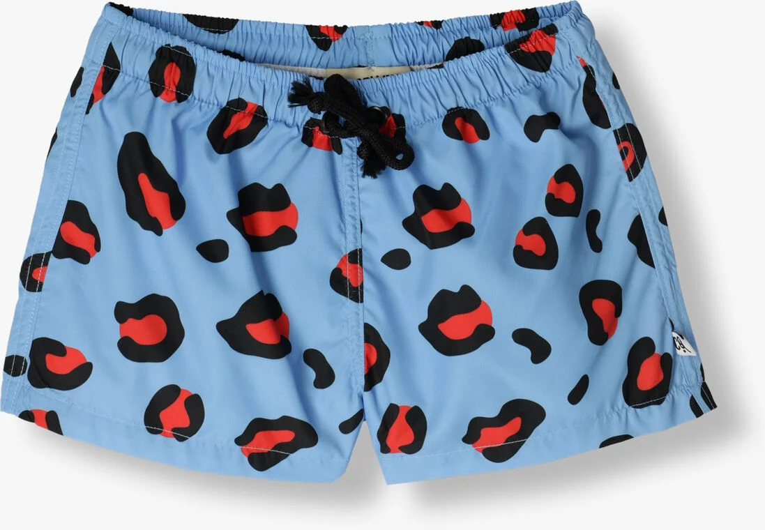 CARLIJNQ blauwe carlijnq  leopard - swim shorts loose fit