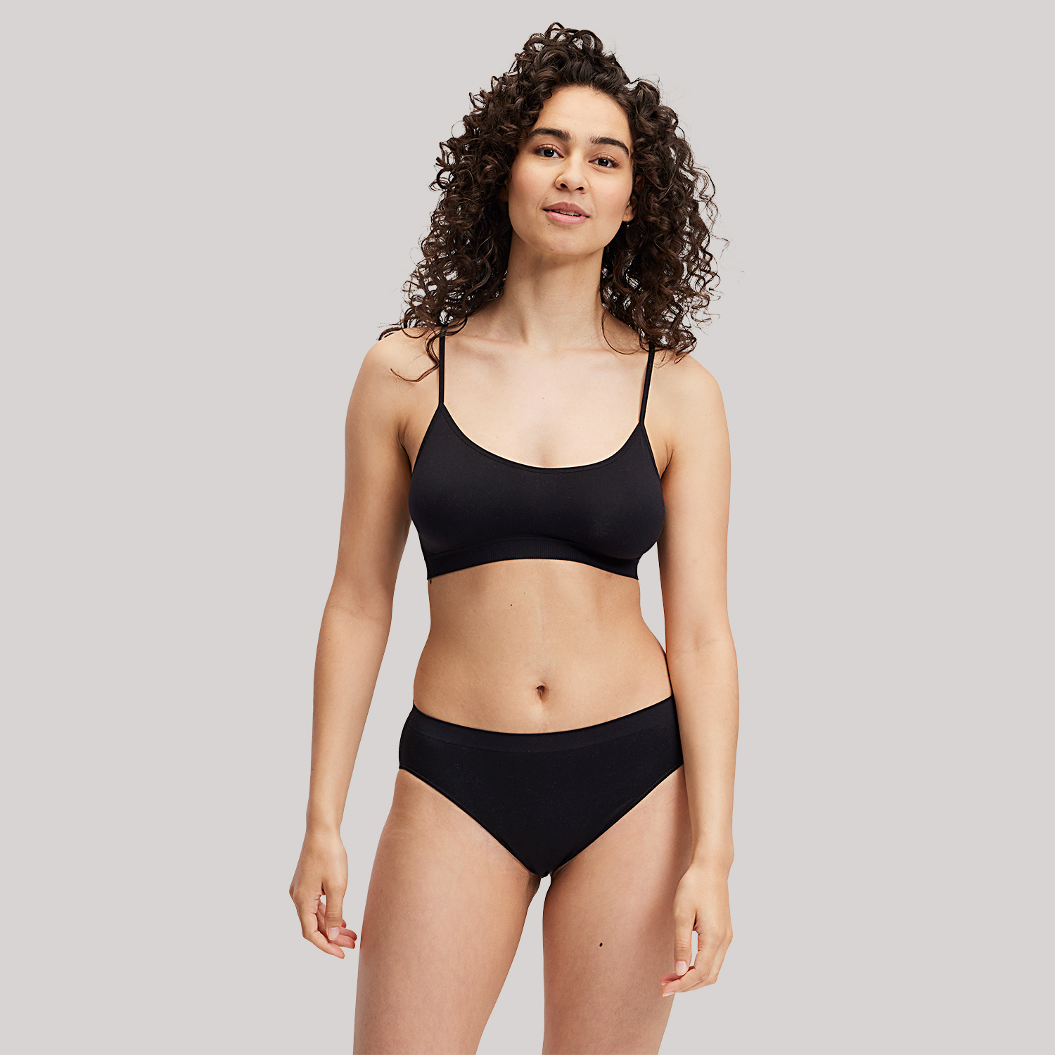 Dames naadloze bikinislip Stretch Zwart kopen? Goed en goedkoop