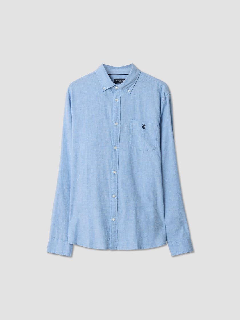 Delting skjorte Chambray Blue
