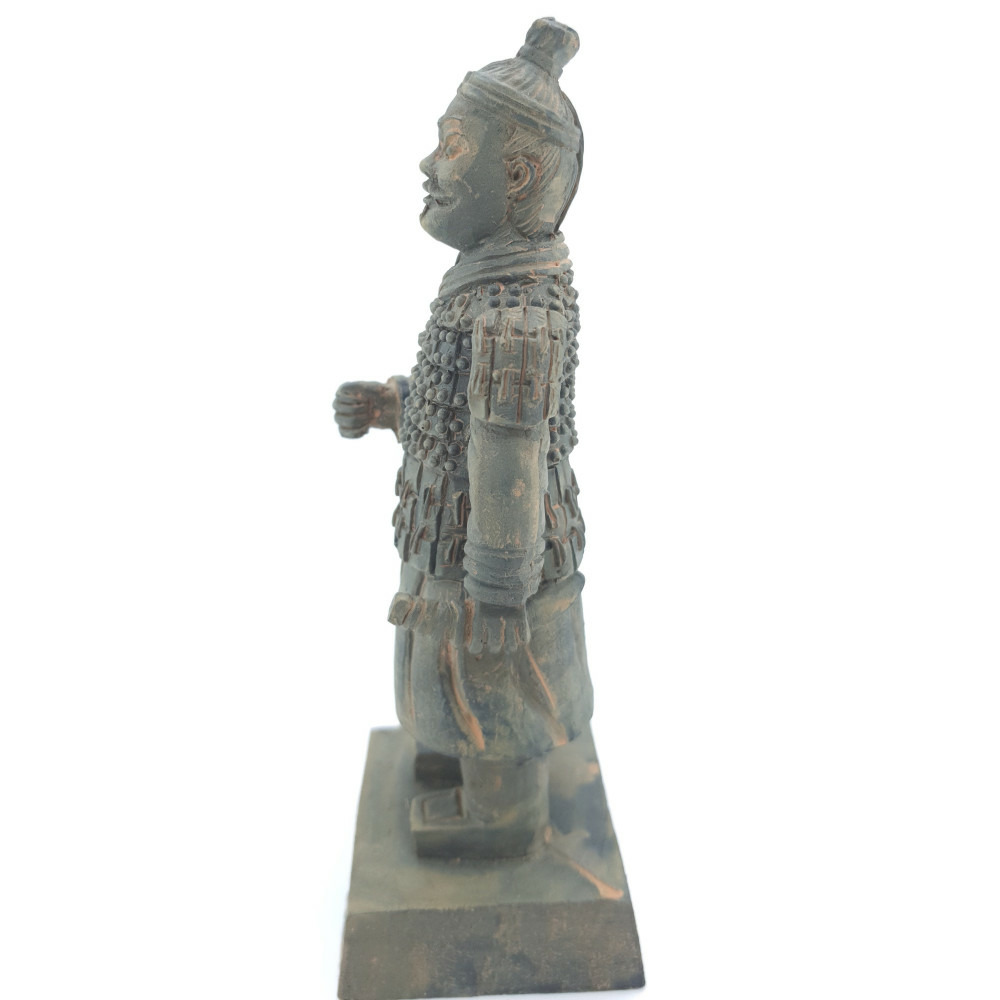 Statuette guerrier chinois qin 1 l, hauteur 14 cm, décoration aquarium