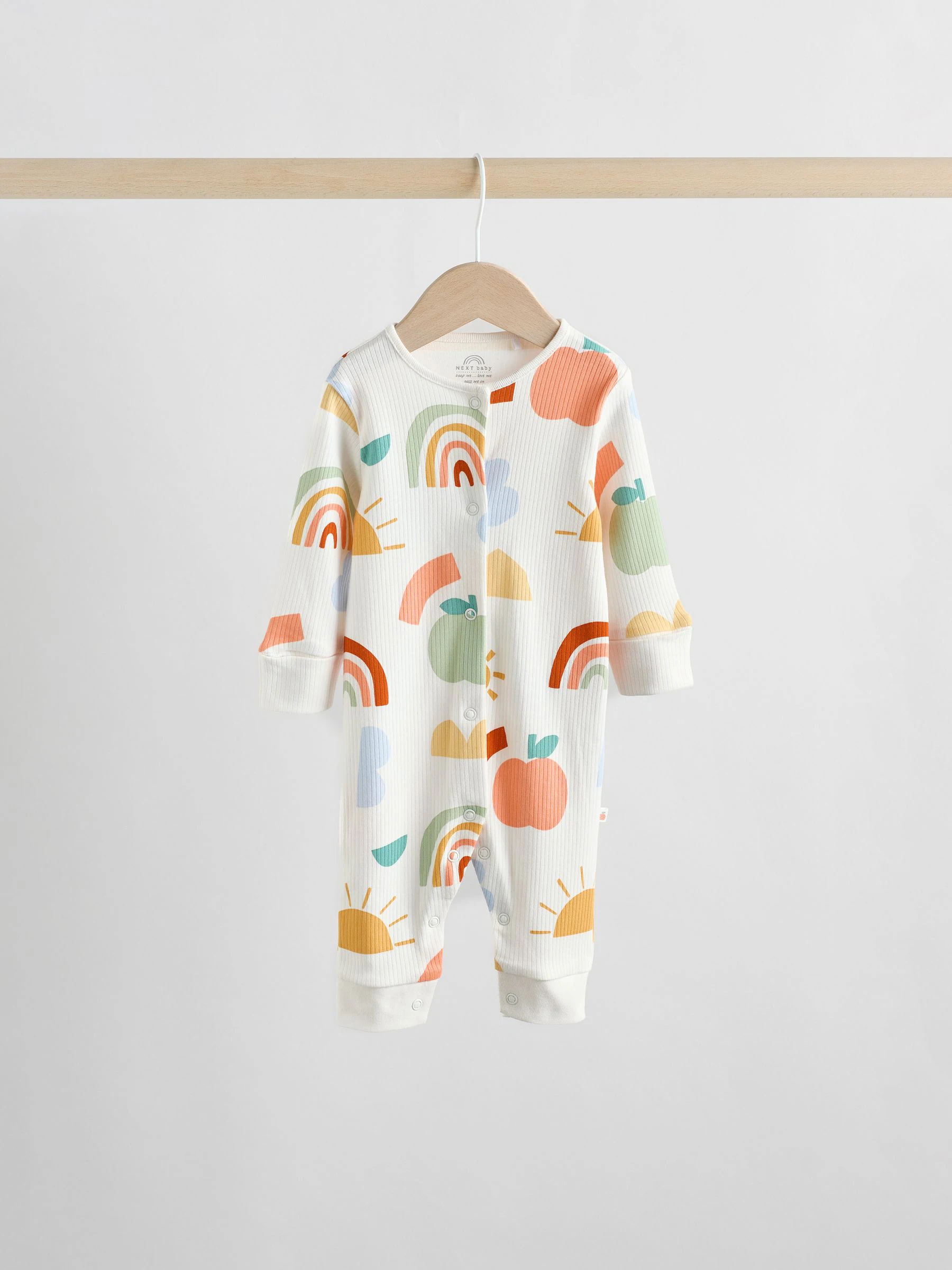 Geel - Set van 3 baby pyjama's zonder voetjes met figuurtjes (0mnd-3jr)