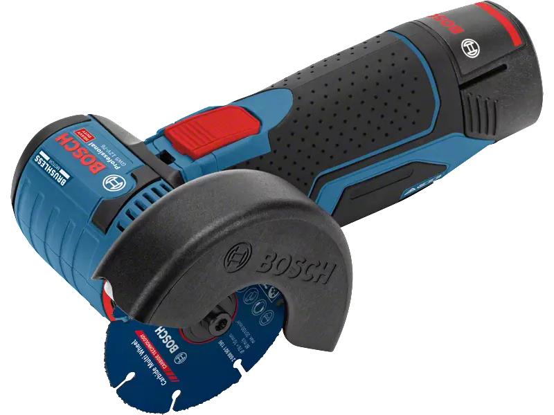 Bosch Professional Winkelschleifer GWS 12 V-76 Set Weltweit erster professioneller kleiner 12-Volt-Winkelschleifer