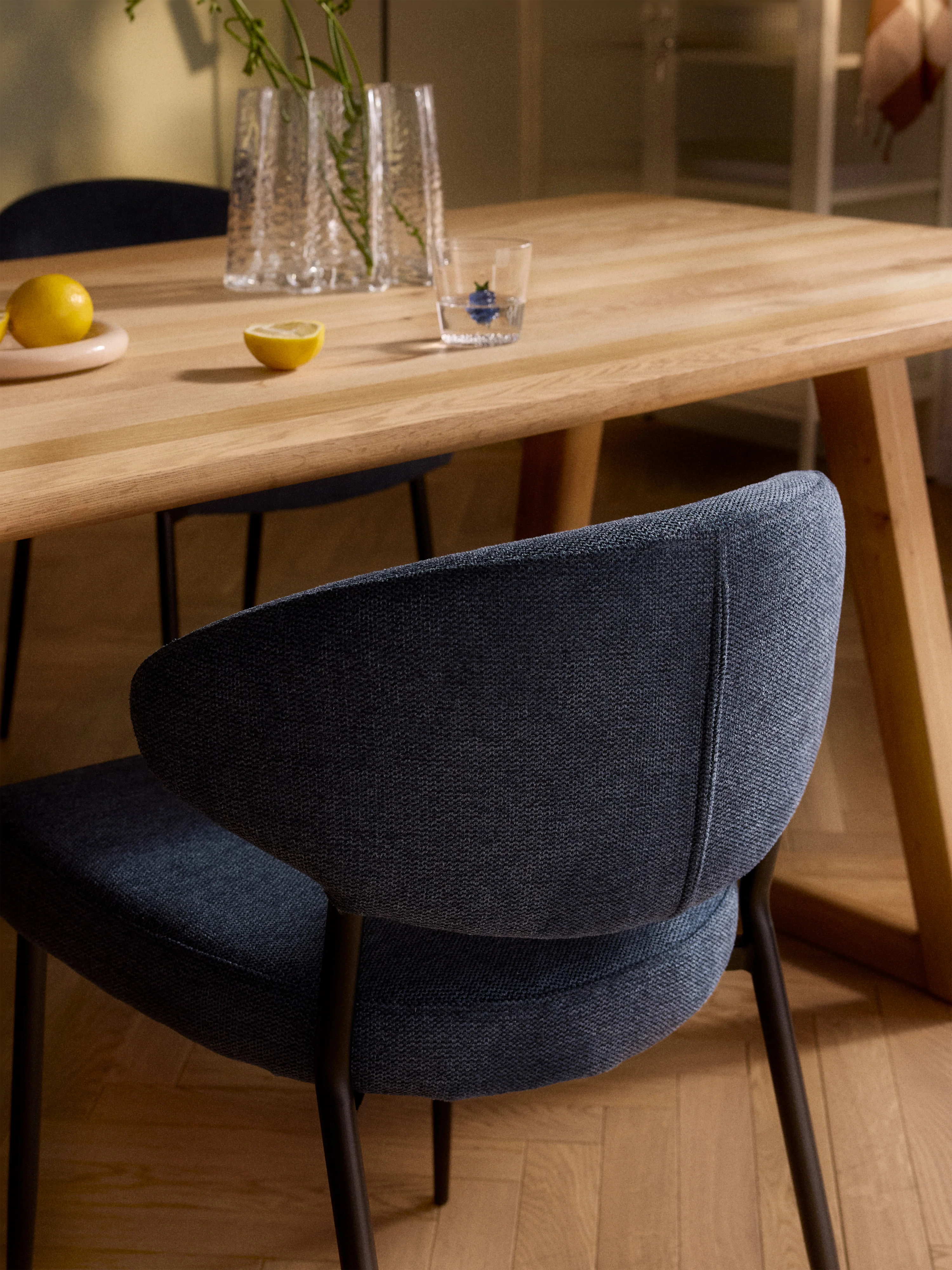 Gestoffeerde stoelen Adele, 2 stuks