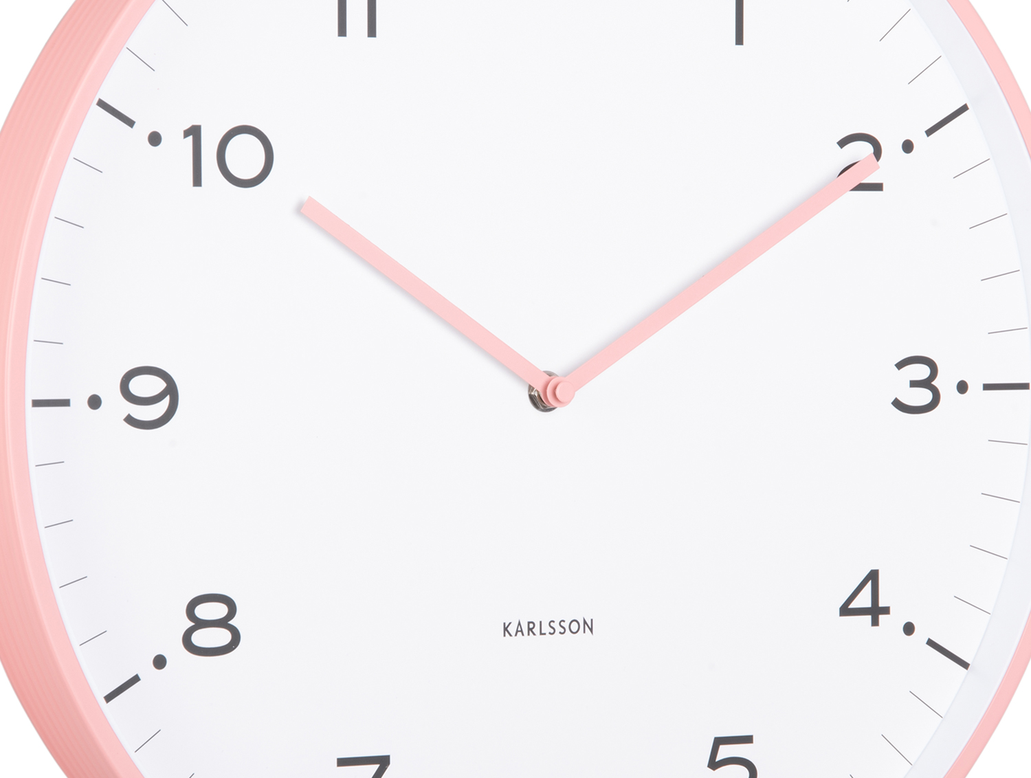 Wall clock Circus Rings flamingo pink