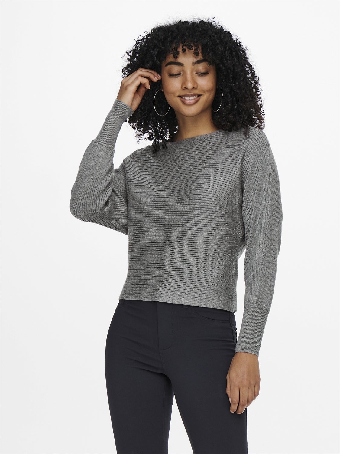 ONLADALINE Strickpullover Medium Grey Melange
