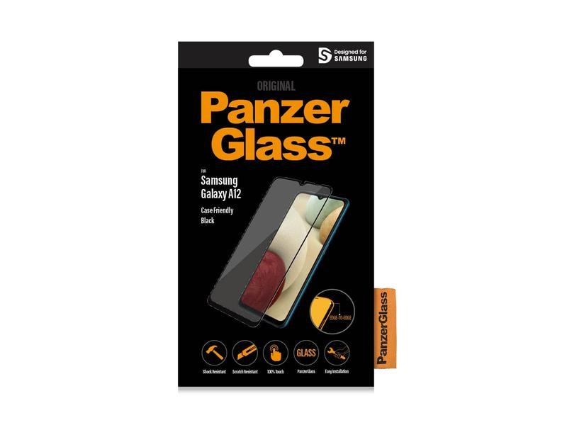 Panzerglass Displayschutz Case Friendly Galaxy A12 Display-Schutzfolie für das Samsung Galaxy A12