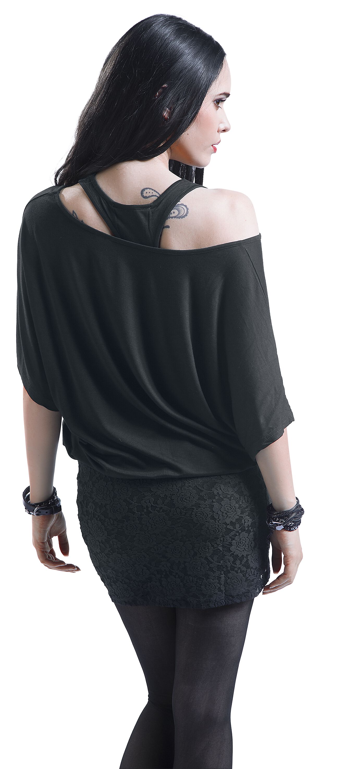Hold On Loosely | Black Premium by EMP Robe courte