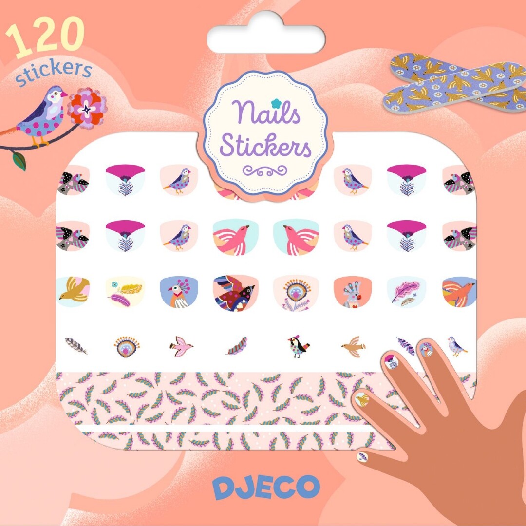Djeco nagelstickers veren