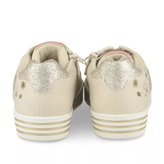 Baskets BEIGE LOVELY SKULL