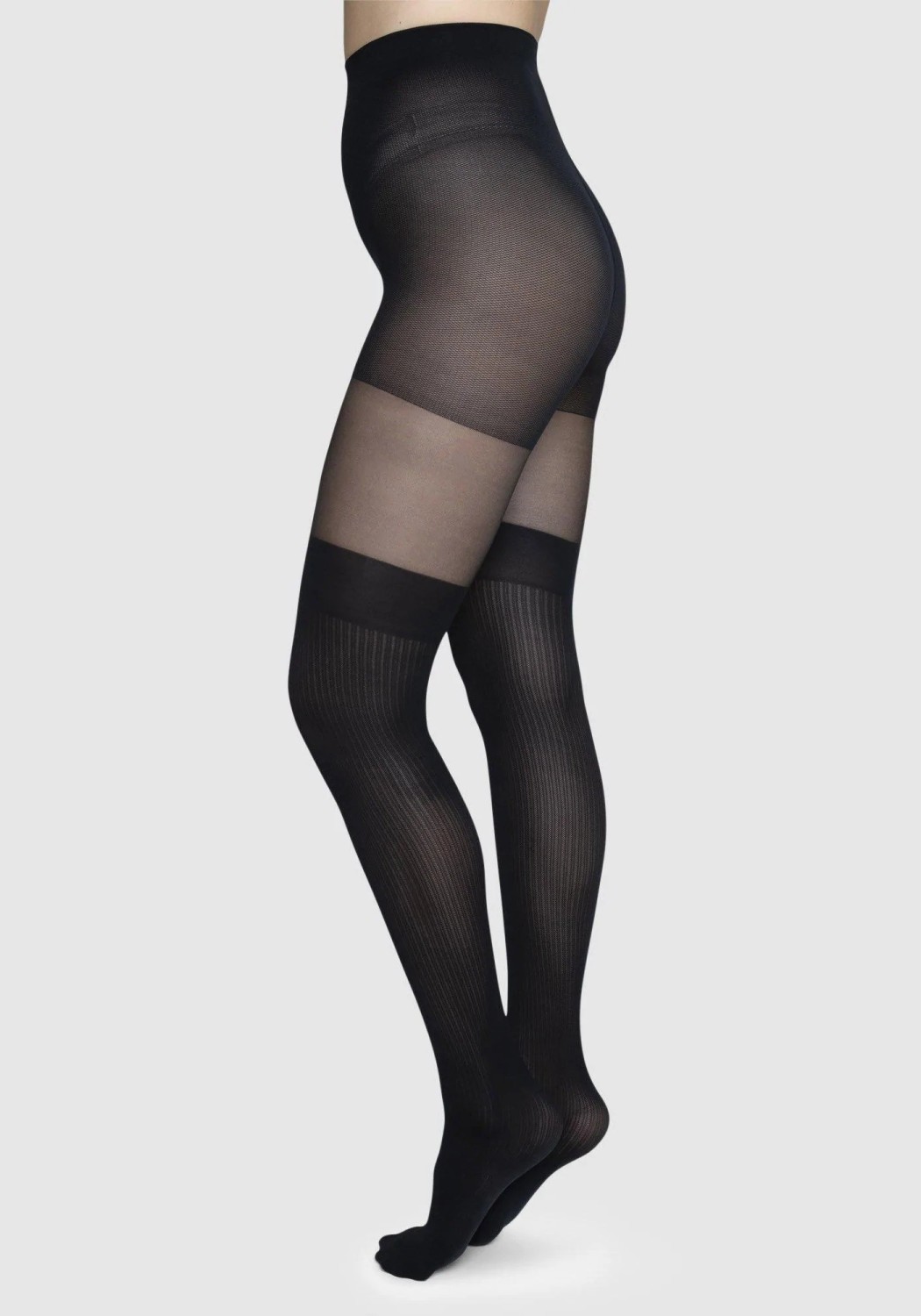 Swedish Stockings Strümpfe Dagmar Over-Knee Tights Black