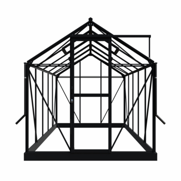 Royal Well Mary III kweekkas aluminium zwart 7,63 m²