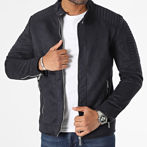 Veste Zippée Bleu Marine