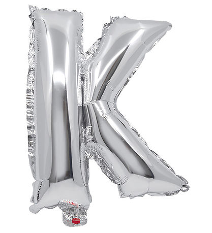 Decorata Party Folienballon - 35 cm - K - Silber