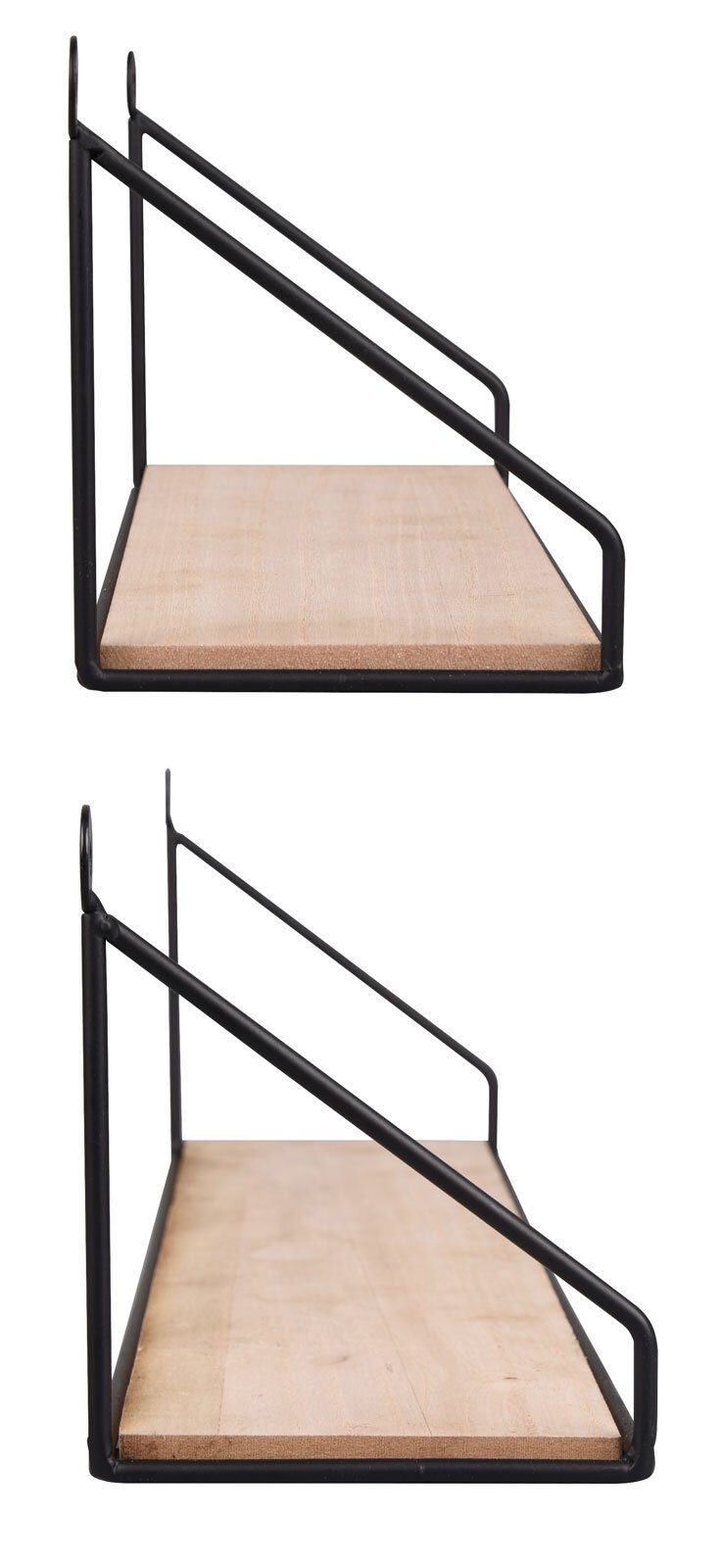 Wandregal 2er Set Sabrina Metall/MDF
