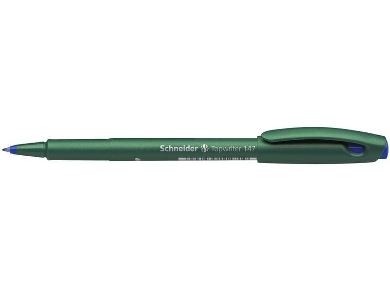 Schneider Fineliner 147 0.6 mm, Blau, 1 Stück Faserschreiber mit Hartfaserspitze