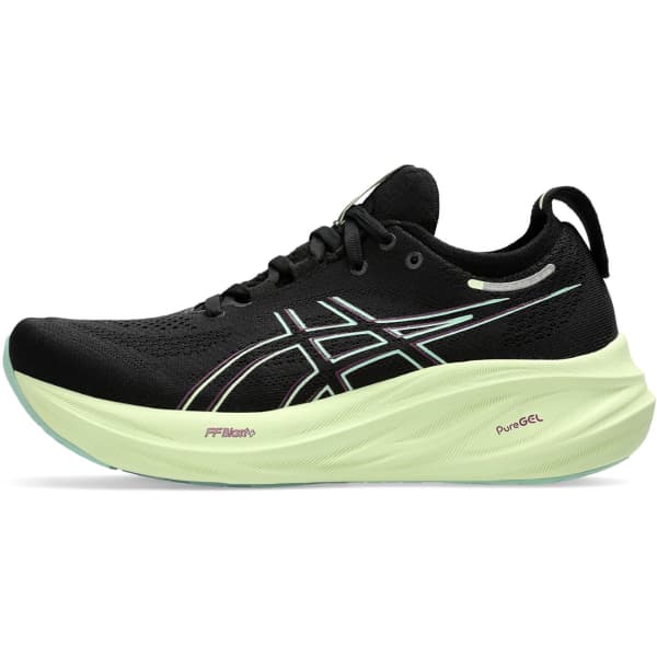 Chaussure running ASICS GEL-NIMBUS 26 W BLACK/COOL MATCHA