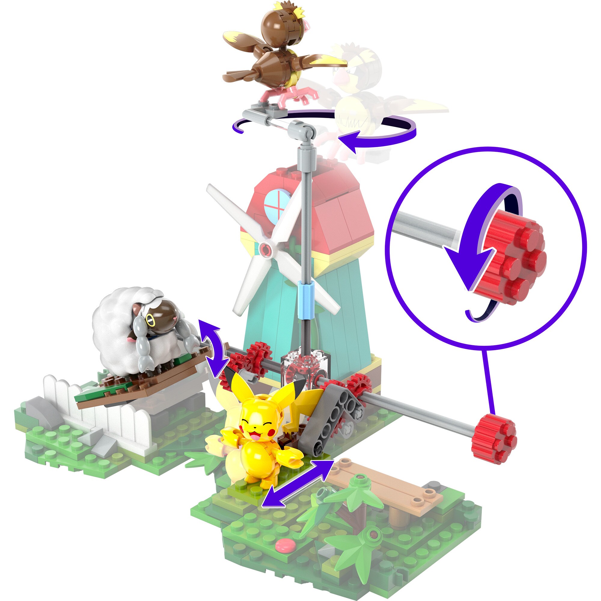 Mattel Konstruktionsspielzeug Pokémon - Windmühlen-Farm