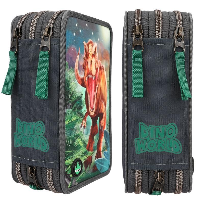Dino World - Trippel Penalhus m/LED - ( 0412474 )