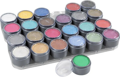 Grimas Ansigtsmaling - Sminke Palette Med 24 Farver - 24X15 ML