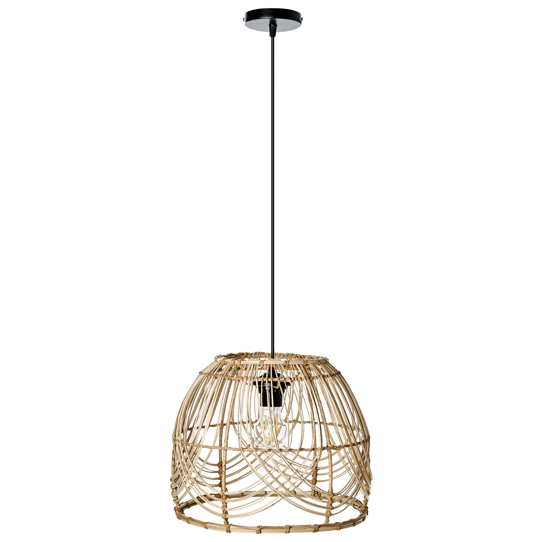 Beliani - POSTRERO - Hanglamp - Naturel - Rotan