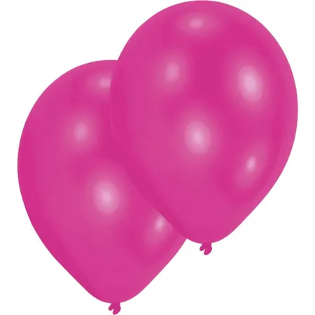 amscan Latexballons Metallic Magenta, 8 Stück