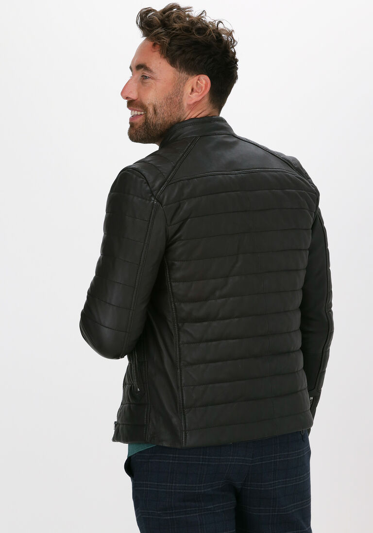 GOOSECRAFT bruine goosecraft leren jas gc knight biker