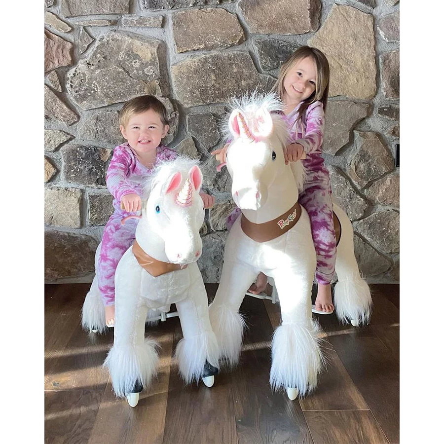 PonyCycle® Weißes Einhorn mit Bremse - groß