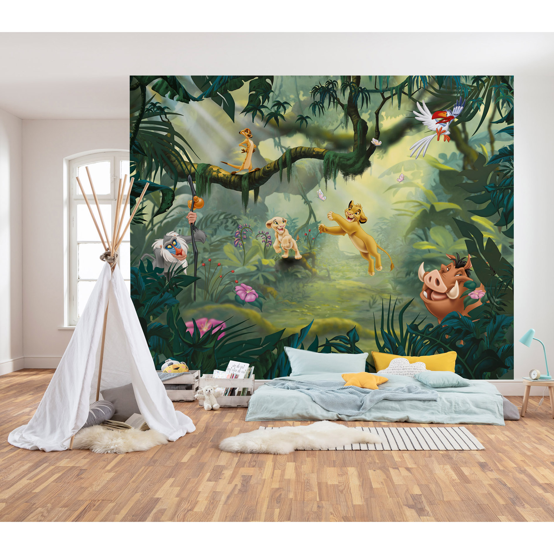Vlies-Fototapete LION KING HAKUNA MATATA - 350x280 cm