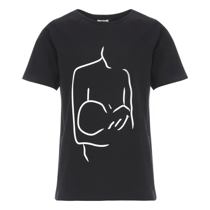 Tajinebanane T-Shirt d'allaitement Motherhood | Noir