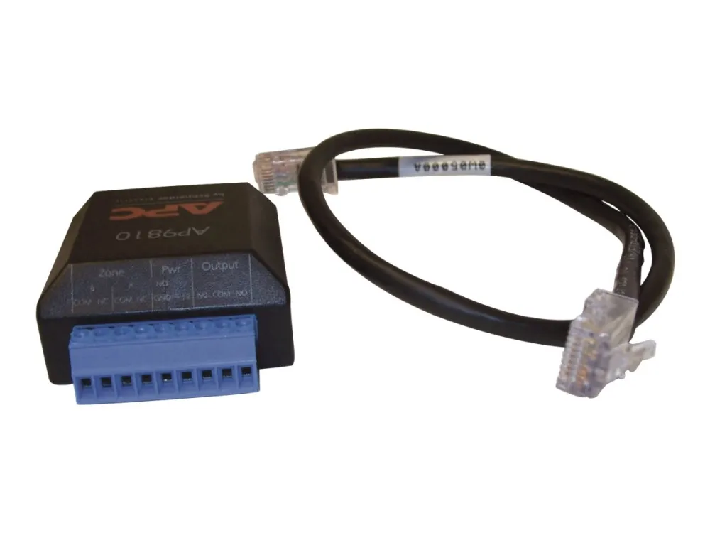 APC Dry Contact I/O Accessory - Netværksadaptersæt - sort - for P/N: SMX1500RM2UCNC, SMX750C, SRTL10KRM4UT, SRTL2K2RM1UWNC, SRTL3KRM1UC, SRTL8KRM4UT