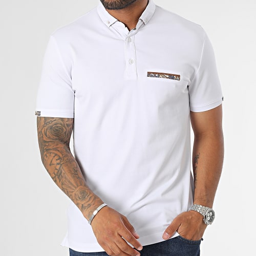 Polo Manches Courtes Blanc