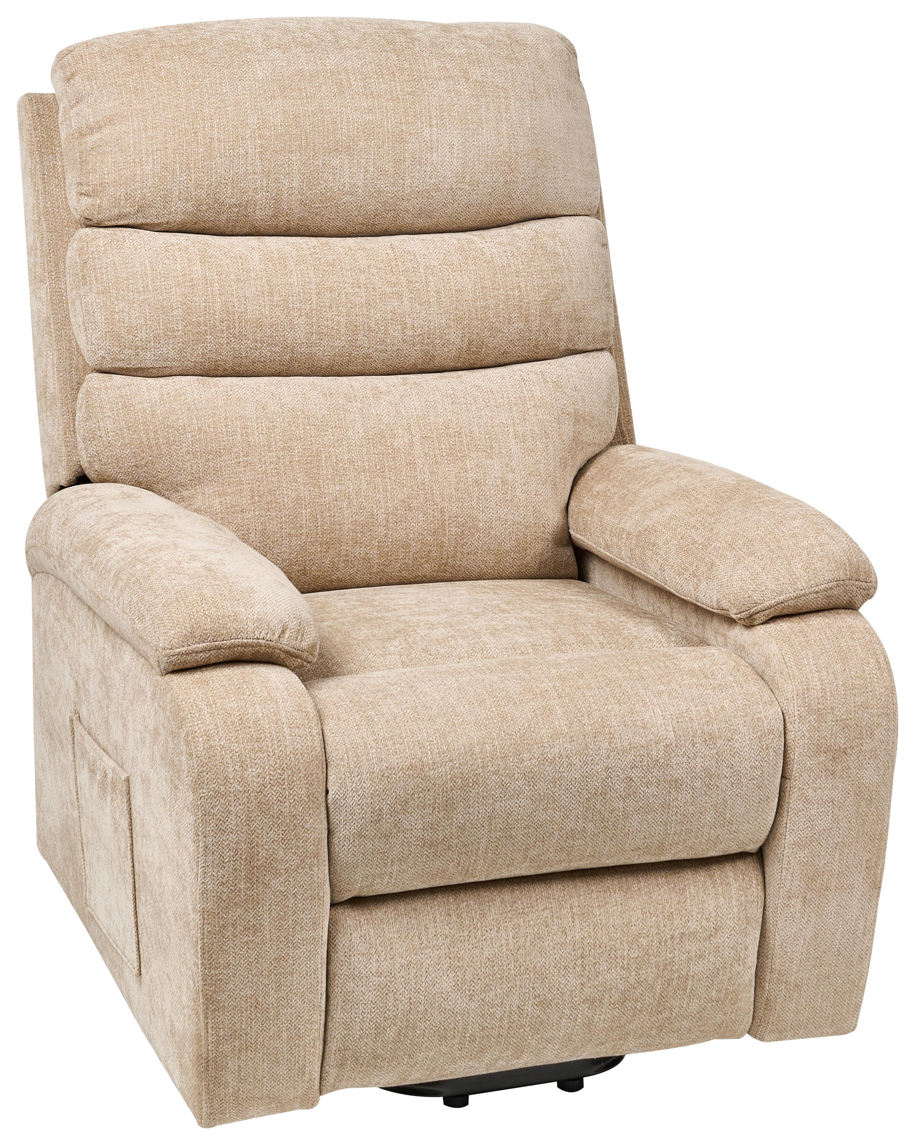 Elektrische relaxfauteuil RISE inclusief voetensteun Stof Beige
