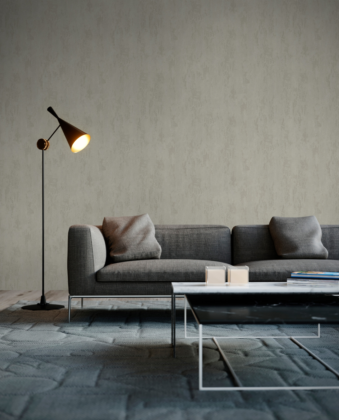 Vliestapete HAVANNA - beige - 10 Meter