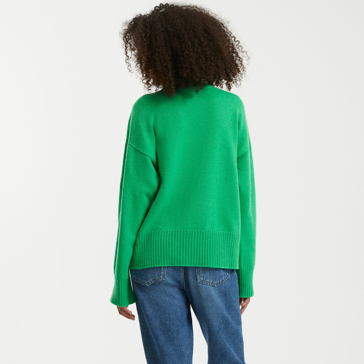 COLEÇÕES LA REDOUTE<br>Trui em lã e cashmere, fabricado na França