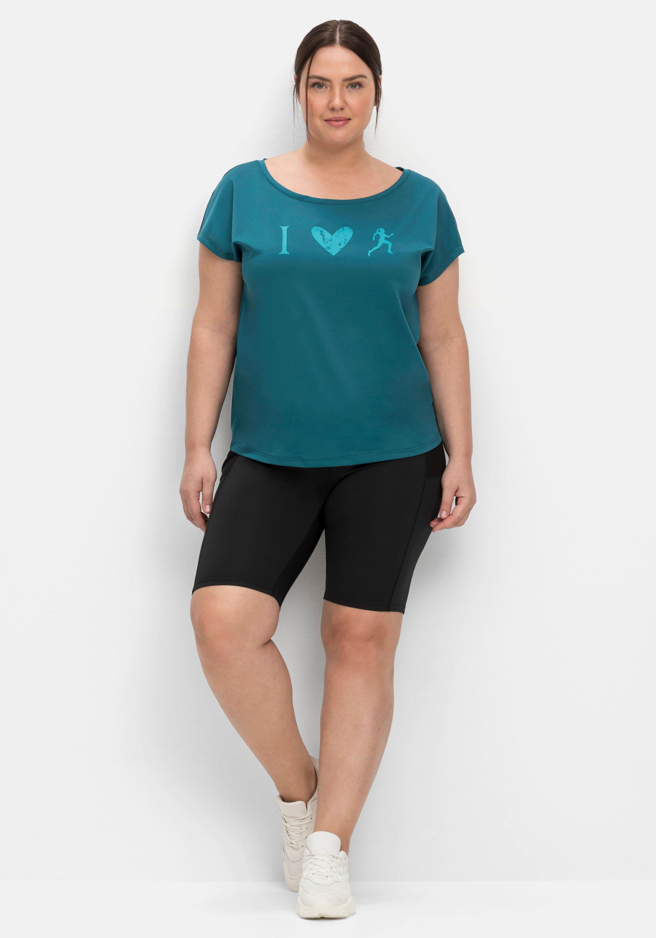 Funktionsshirt in Oversized-Form mit Frontprint