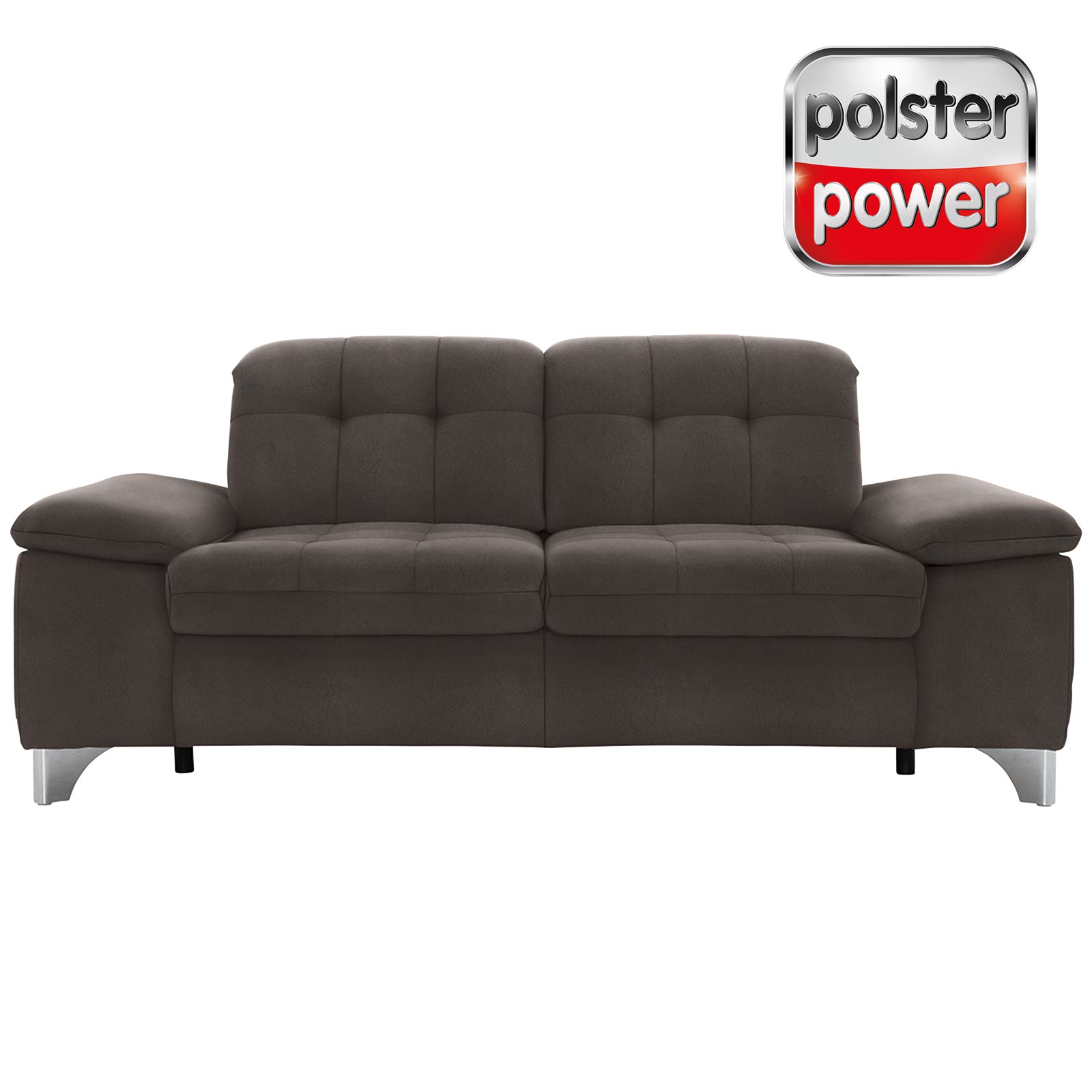 polsterpower 2,5-Sitzer-Sofa - Saddle anthrazit - Basismodell