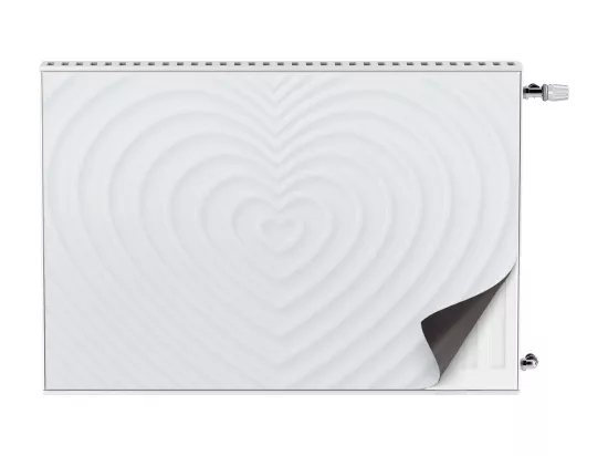 Tapis magnétique pour radiateur - Cœur - 90x60 cm