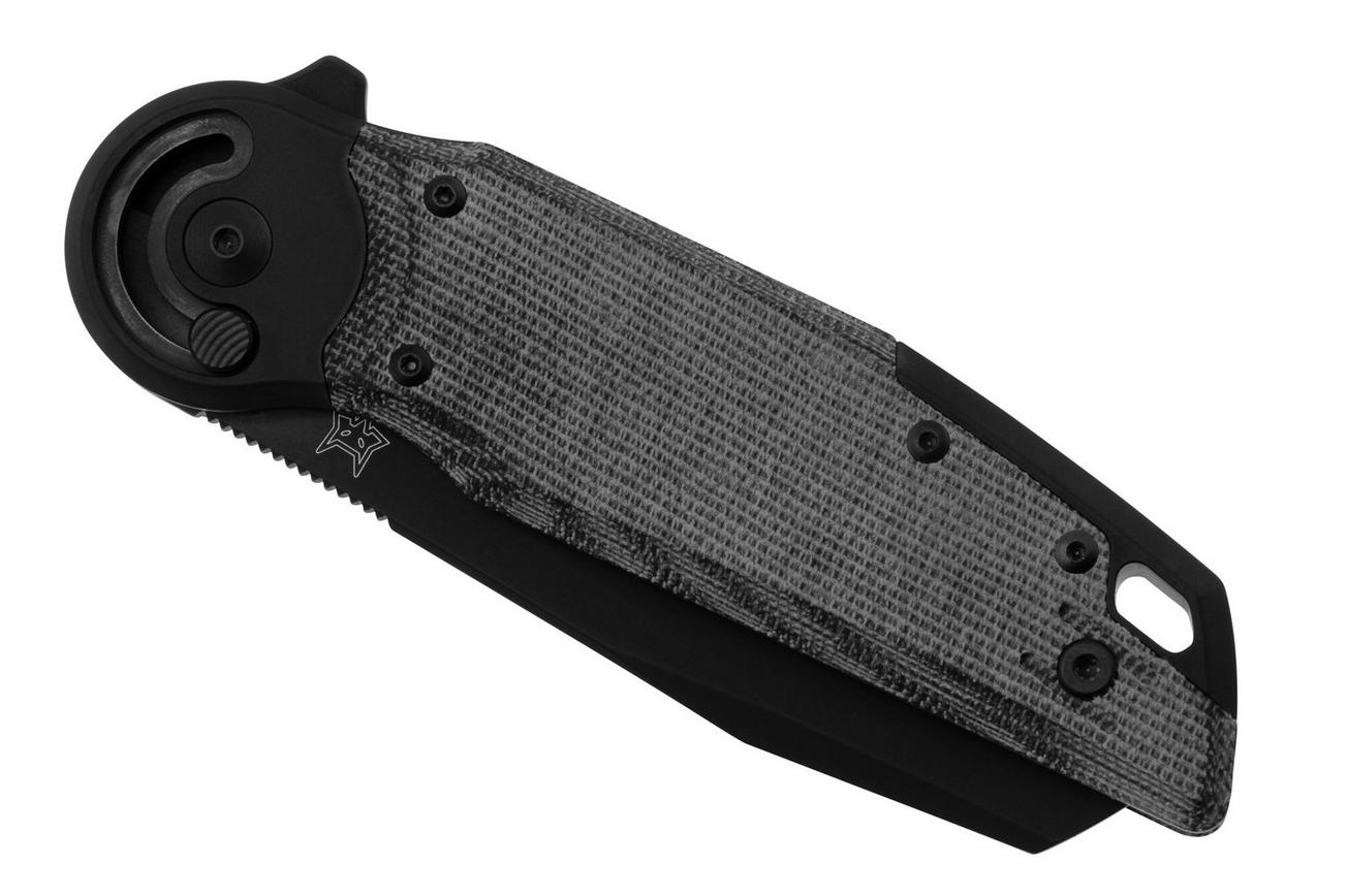 Fox Metamorphosis FX-556-A2 M390 PVD Sheepsfoot, Black Micarta, PVD Titanium bolster zakmes