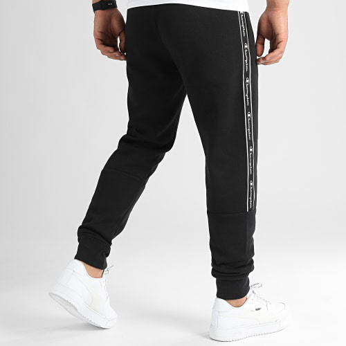 Pantalon Jogging A Bandes 217833 Noir