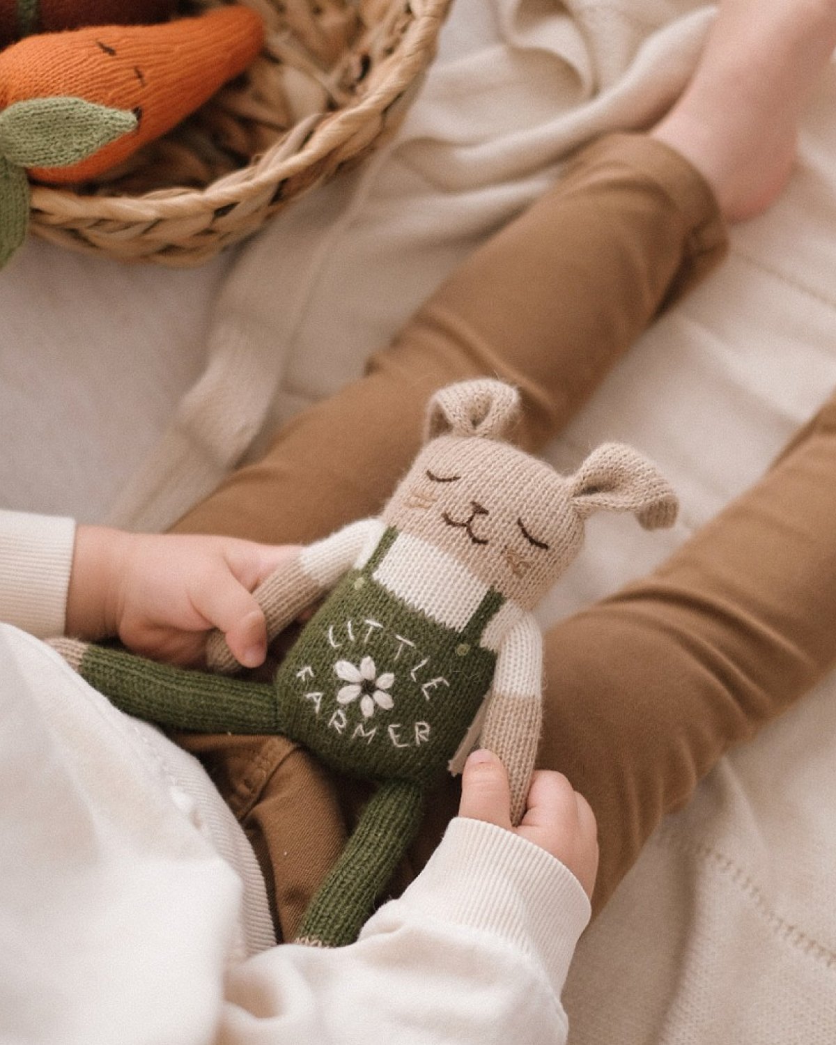 Kosebamse – Håndstrikket Alpakkaull | Bunny Knit Toy, Kanin, Kanin, Kanin, Kanin