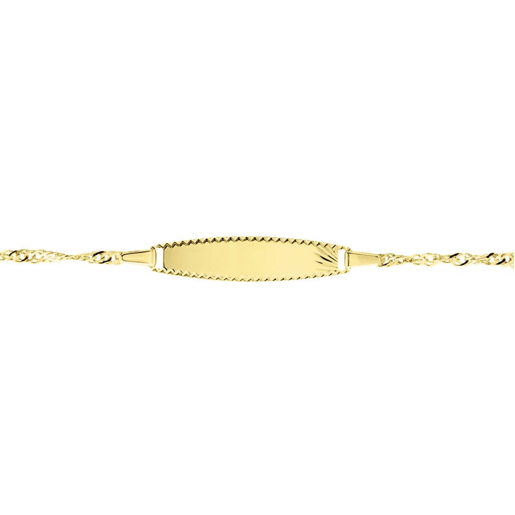 Bracelet Identite Bebe Or Jaune Ericka