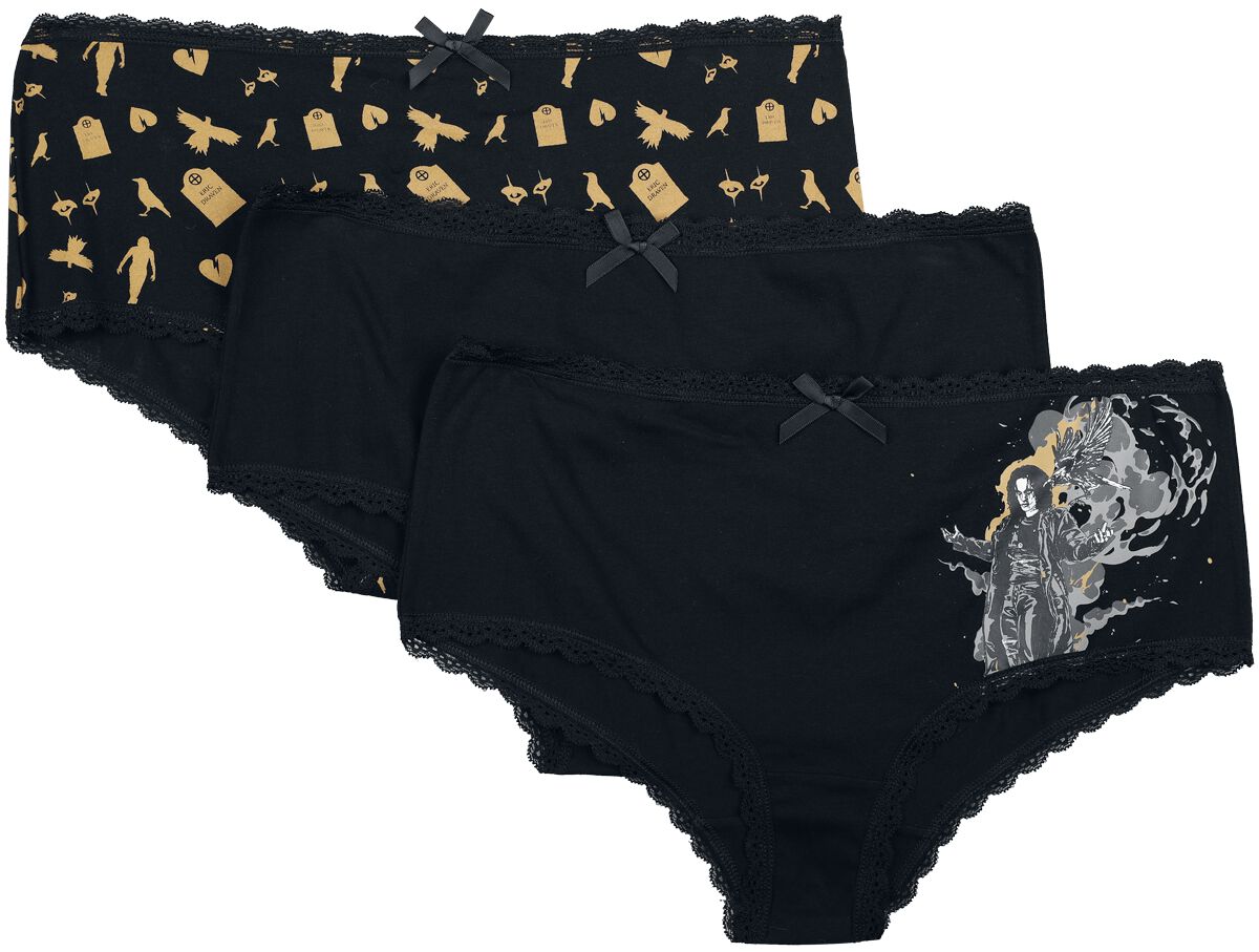 Gothicana X The Crow - Lot de 3 culottes | Gothicana by EMP Lot de culottes