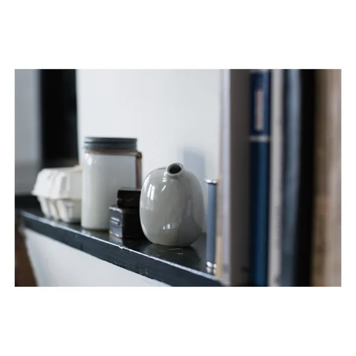 Kinto Vase Sacco 02 en porcelaine | Gris