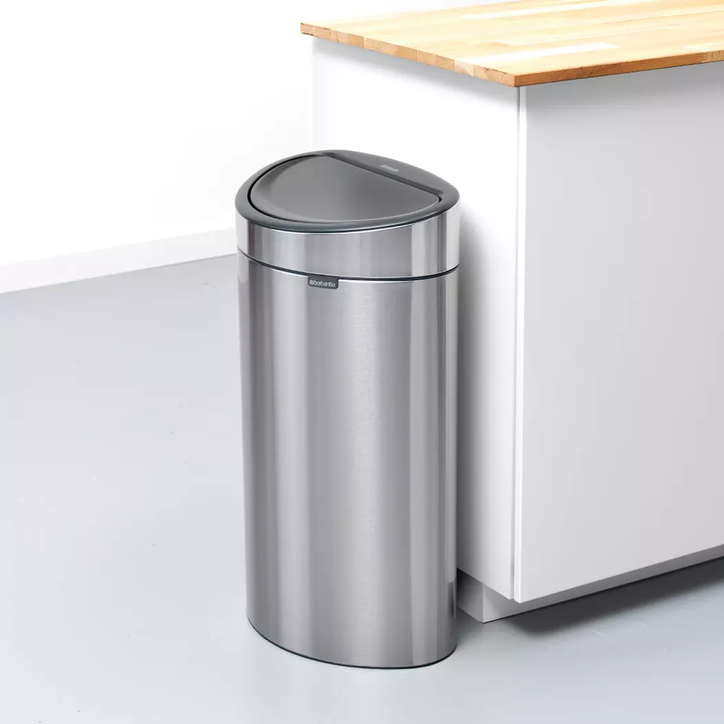 Touch Bin Matt Steel 10+23l