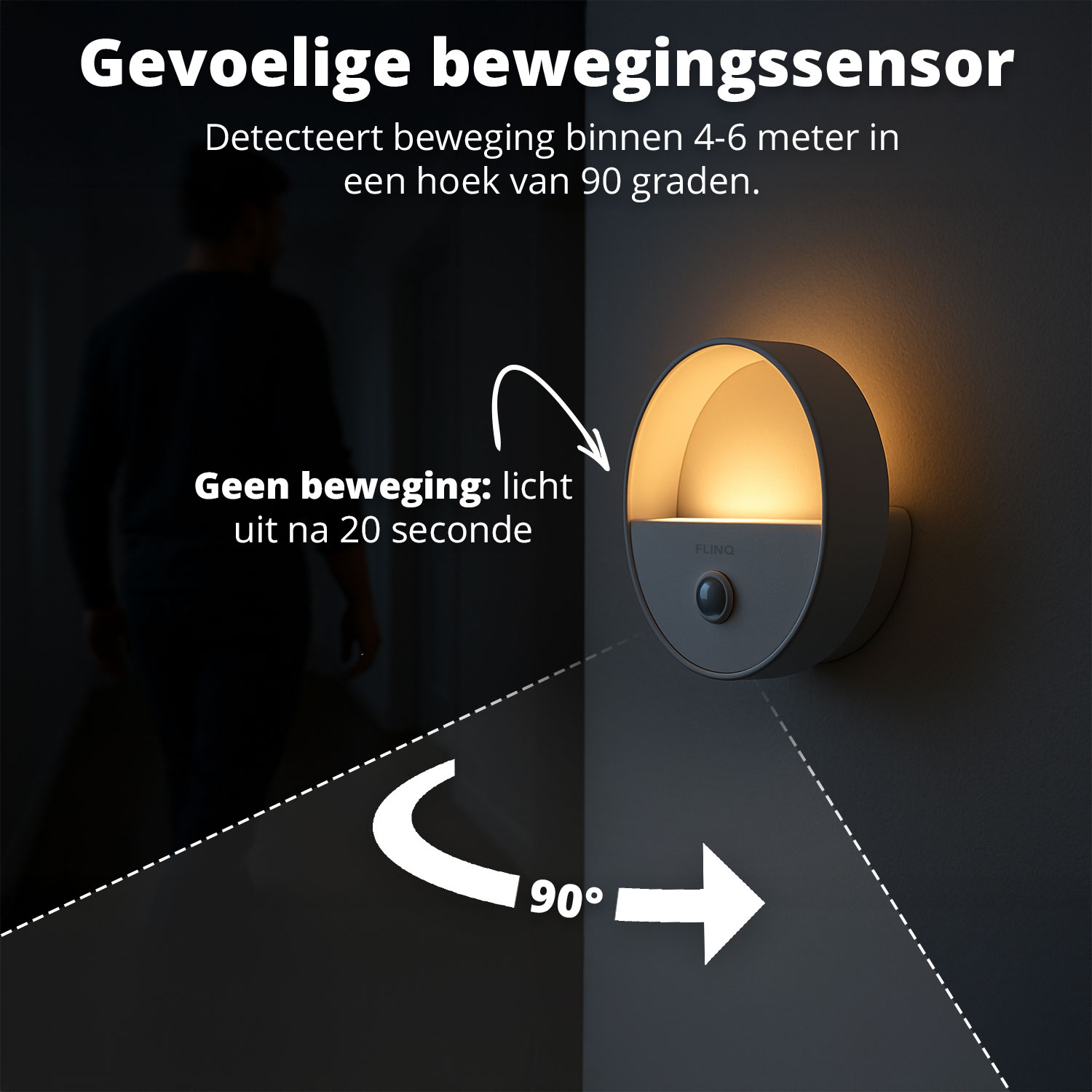 FlinQ Oplaadbare Halo Lights - Set van 3