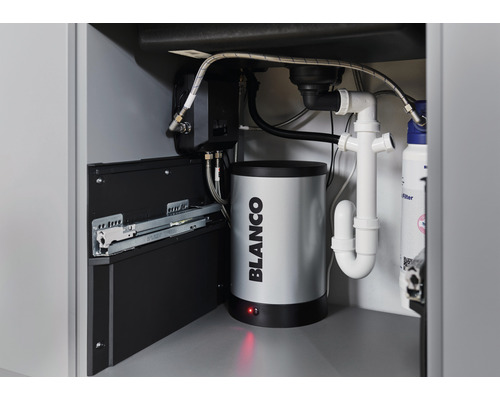 Blanco keukenkraan met filterfunctie en kokend heet water DRINK.HOT EVOL MONO geborsteld roestvrij staal 526312