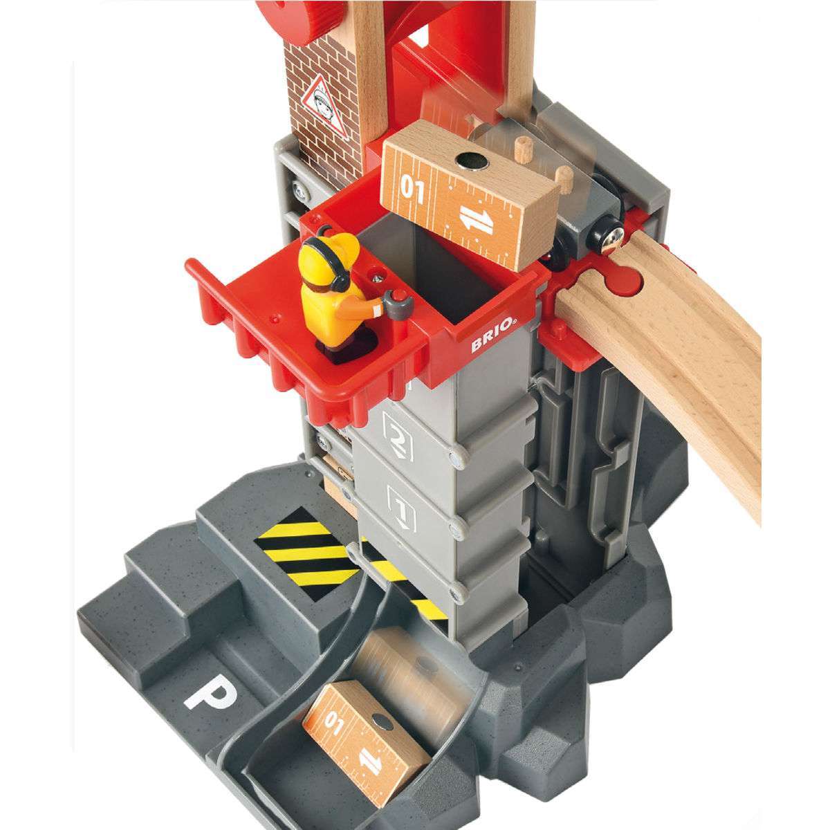 BRIO Spiel Großes Lagerhaus-Set mit Aufzug