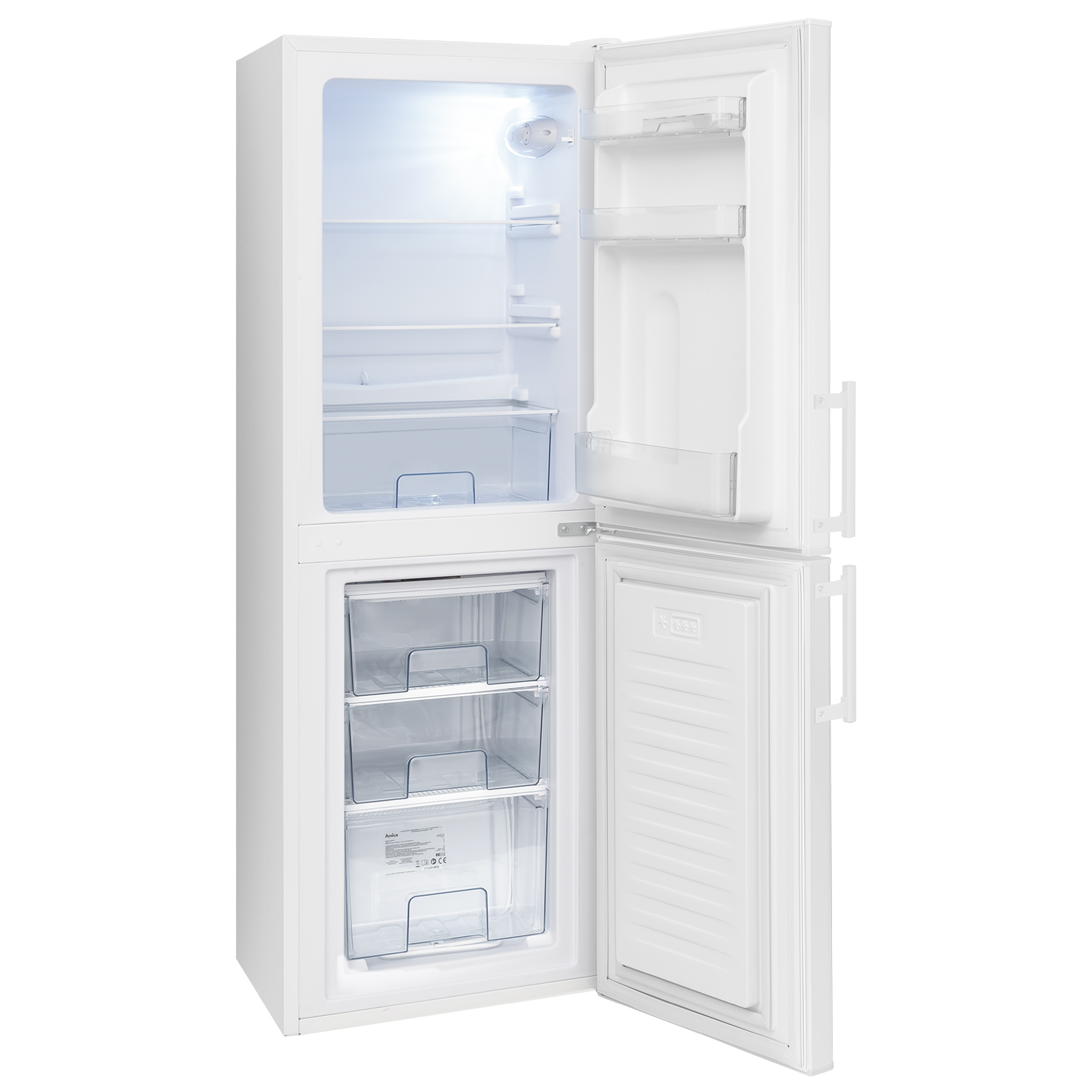 AMICA Kühl-/Gefrierkombination KGC 384 110 W - weiß - C